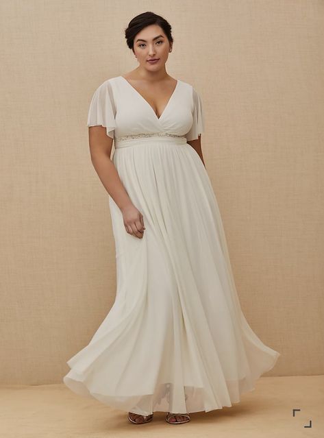 Sleeve Wedding Dress Plus Size, Flutter Sleeve Wedding Dress, Rich Husband, Navy Lace Midi Dress, Ivory Lace Maxi Dress, Empire Waist Gown, Wedding Dress Plus Size, Embroidered Mesh Dress, Empire Wedding Dress