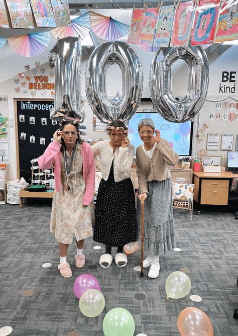 100th Days Of School Activities, 100 Days Of School Celebration, Teacher 100 Day Of School Outfit, 100 Day Of School Old Lady Teachers, 100 Day Of School Activities, 100 Days Of School Party, 100 Days Of School Activities, 100th Day Of School Ideas, 100th Day Of School Activities