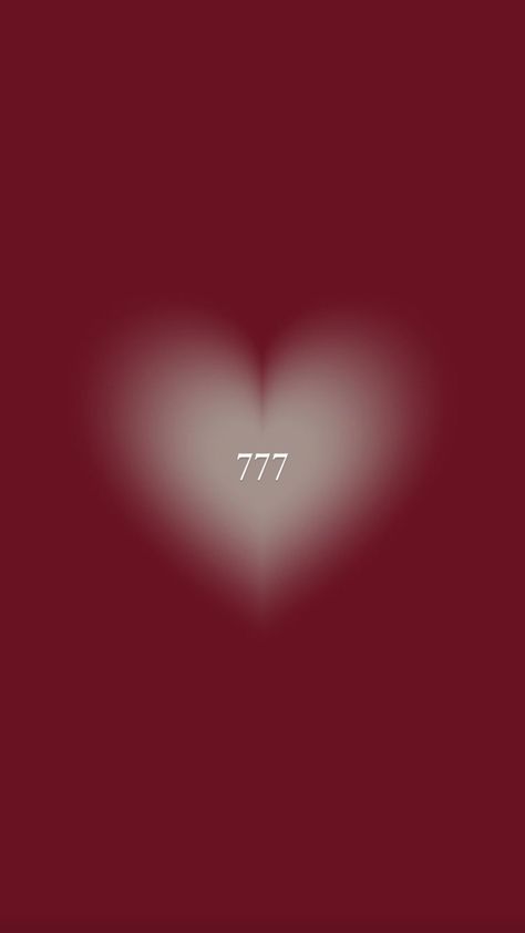 777 Heart Wallpaper, Red Angel Number Wallpaper, Red Angel Numbers Aesthetic, Red 777 Wallpaper, 777 3d Wallpaper, 777 Lockscreen, 7 Number Wallpaper, 777 Background, 7 Wallpaper Number
