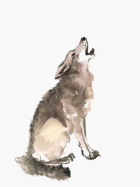 Rolled Magazine Art, Wolf Watercolor, Silk Painting Techniques, Watercolor Wolf, Wolf Painting, Therapeutic Art, Easy Canvas Art, Cat Air, Painting Idea