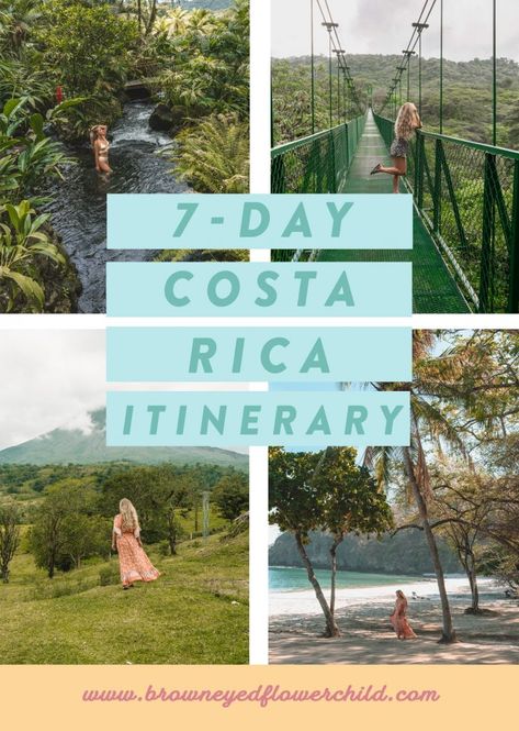 Costa Rica, Costa Rica Waterfall, Costa Rica Itinerary, 7 Day Itinerary, Trip To Costa Rica, Costa Rica Travel Guide, Caribbean Destinations, Costa Rica Vacation, Best Family Vacations