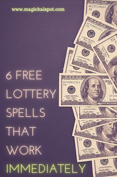 Money Spells Magic, Financial Prayers, Lottery Strategy, Powerful Money Spells, Real Spells, Winning Lottery Ticket, Money Prayer, Spells And Rituals, Lucky Numbers For Lottery