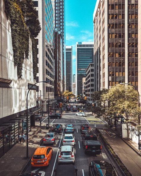 Downtown Vancouver. Download this photo by Marco Tjokro on Unsplash Wallpaper Canada, Visit Vancouver, Vancouver Aquarium, Canada City, Vancouver City, Canada Vancouver, Canada Photography, Downtown Vancouver, Conceptual Photography