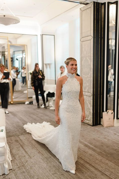 An exclusive first look at the three Chanel dresses Sofia Richie is wearing over the course of her weekend wedding to Elliot Grainge in the South of France. Tap to see more. Sofia Richie Wedding, Elliot Grainge, Chanel Wedding Dress, Chanel Vogue, Chanel Wedding, High Neck Wedding Dress, Vogue Wedding, Chanel Dress, Bridal Separates