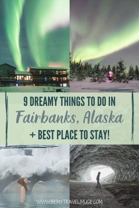 The Best Things to do in Fairbanks, Alaska Fairbanks Alaska Winter, Alaska Travel Guide, Alaska Road Trip, Alaska Northern Lights, Alaska Winter, Alaska Trip, Ice Caves, Alaska Adventures, Visit Alaska