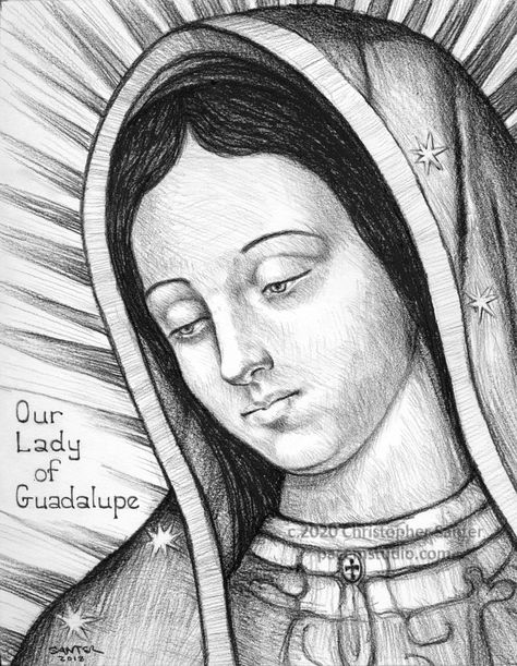 Catholic Drawings Easy, Catholic Drawings, Mexican Drawings, Jesus Drawing, Chicana Art, Jesus Art Drawing, The Apparition, Arte Cholo, Mexican Culture Art
