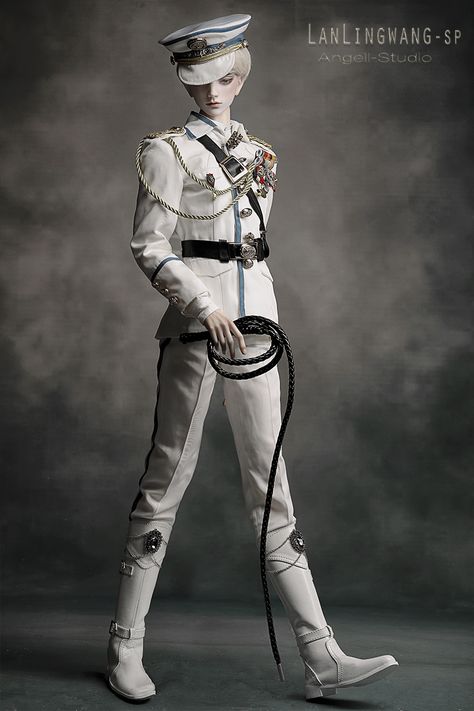 AS74cm King LanLing SP-Military uniform,glorious life,AS-Senior(65-74cm) Moda Medieval, Realistic Dolls, Male Doll, Anime Dolls, 가을 패션, Military Uniform, Cosplay Outfits, Bjd Dolls, Ball Jointed Dolls