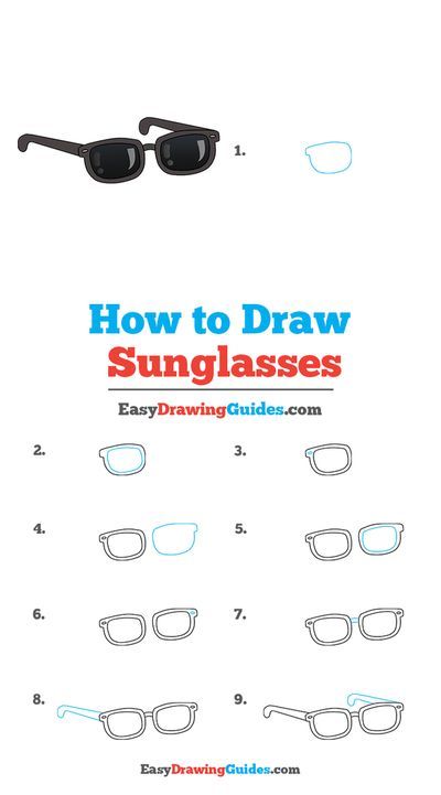 Learn to draw sunglasses. This step-by-step tutorial makes it easy. Kids and beginners alike can now draw great sunglasses. Draw Sunglasses, Drawing Sunglasses, Draw Objects, Calendar Doodles, Shades Glasses, How To Draw Steps, Easy Drawing Tutorial, Drawing Tutorials For Kids, Abstract Wallpaper Design