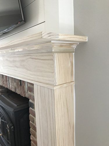 Diy Fireplace Mantle, Fireplace Brick, Remodel Fireplace, Diy Fireplace Mantel, Fireplace Redo, Fireplace Update, Build A Fireplace, Shiplap Fireplace, Brick Fireplace Makeover