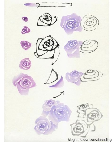 Watercolour Tutorials, Watercolour Tips, Zentangle Watercolor, Beginners Art, Watercolor Tips, Drawing Flowers, Watercolor Tutorials, Cat Air, Ideas Drawing