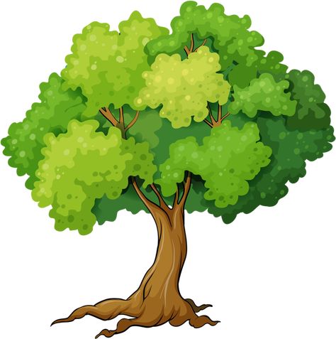 Tree Cartoon Images, Cartoon Trees, Picture Tree, Siluete Umane, Theme Nature, Tree Clipart, Tree Images, Cartoons Png, Tree Drawing