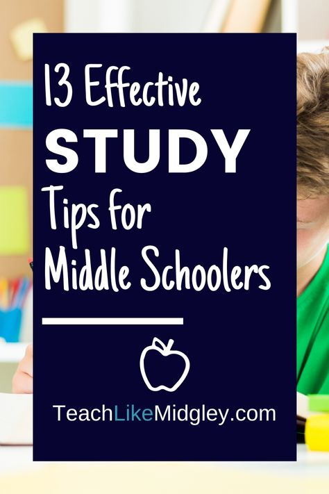 How To Study Middle School, Good Study Habits For Middle School, How To Study For Tests In Middle School, Study Strategy Tips, Study Hall Ideas, Studying Tips For Middle Schoolers, Study Skills For Middle School, Homework Tips For Middle Schoolers, Study Habits For Middle School