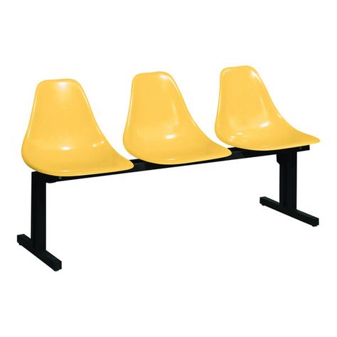 Ensure your facility is well equipped with this Sol-O-Matic three-person marigold modular seating unit. The seating of this unit is constructed with fiberglass material that is durable and made to last. This material is also resistant to wear and very easy to clean. Featuring a modular design, this unit can be mixed and matched with other units from the line to create a cohesive setting. The modular design and convenient size is well-suited for furnishing lobbies and cafeterias.   The seats of t Coin Laundromat, Laundry Business, Wash And Fold, Modular Seating, Leather Dining Room Chairs, Liquid Laundry Detergent, Laundry Supplies, Tubular Steel, Modular Design