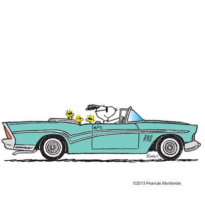 Cool car Snoopy! Woodstock Snoopy, Snoopy Funny, Snoopy Images, Peanuts Cartoon, Snoopy Wallpaper, Joy Ride, Cartoon Car, Snoopy Quotes, Snoopy Pictures