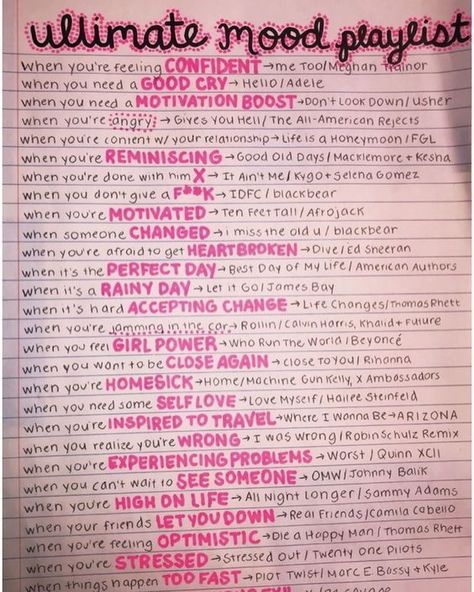 Girlboss Playlist, Song Notebook, Songs To Post Yourself, To Do Listen, Songs To Listen To When, Instagram Songs, Beatles Song Lyrics, Songs Aesthetic, 21 Party