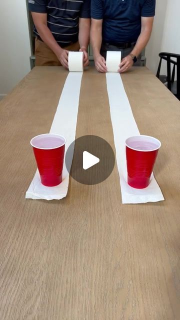 Toilet Paper Ice Breaker Game, Group Party Games Families, Toilet Paper Roll Games For Adults, Diy Giant Board Games, Coin Toss Game, Flip The Cup Game, Plastic Cup Games Party Ideas, Toilet Paper Games For Adults, Paper Cup Games