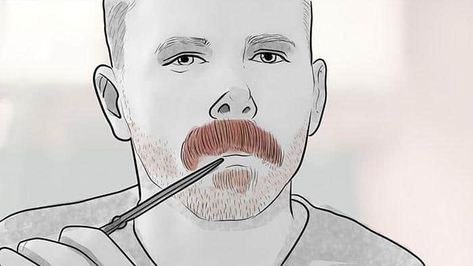 How To Grow Mustache, Trimming Mustache, Types Of Mustaches, Mustache Grooming, How To Trim Mustache, Moustache Style, Growing Facial Hair, Beard And Mustache Styles, Growing A Mustache