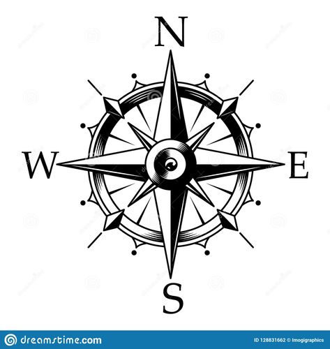 Nautical Compass Tattoo, Compass Tattoo Men, Compass Drawing, Compass Vector, Nautical Logo, Compass Art, Printing T Shirt, Monochrome Style, Compass Tattoo Design