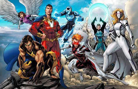 ArtStation - Color Commissions, Jeremy Roberts Croquis, New Superheroes, Brett Booth, Superhero Art Projects, Legion Of Superheroes, Superhero Team, Marvel Characters Art, Dc Comics Artwork, Marvel Comics Wallpaper