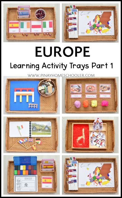 Montessori Inspired Europe Activity Trays for Kids Part I | The Pinay Homeschooler Culture Montessori Activities, Montessori Activities For Elementary, Montessori Europe Activities, Montessori Around The World Activities, Cultural Montessori Activities, Montessori Continent Boxes, Europe Montessori Activities, How We Montessori, Europe Unit Study