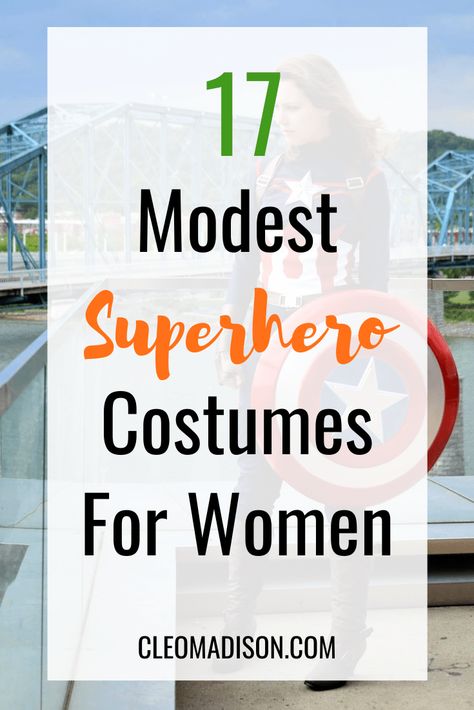 Diy Super Hero Costumes For Women Last Minute, Super Hero Teacher Costume, Super Hero’s And Villains Costumes, Last Minute Superhero Costume Woman, Diy Womens Superhero Costume, Work Appropriate Superhero Costumes, Super Hero Costumes For Women For Work, Superhero Diy Costume Women, Superhero Easy Costumes