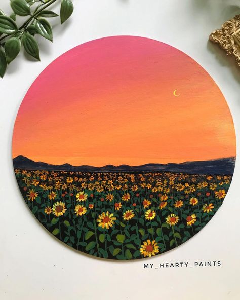 Tela, Sunflower Painting Acrylic, Store Drawing, Sunflower Canvas Paintings, My Sunflower, Art Sunflower, Acrylic Painting Diy, Colorful Sunset, Boho Painting