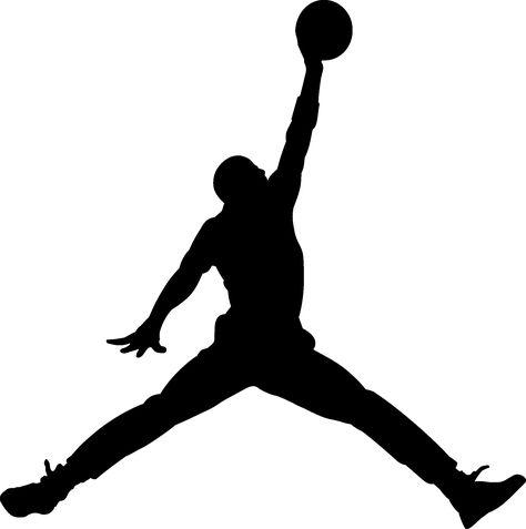 Logo Jordan, Basketball Decal, Ace Logo, Basketball Decorations, Logo Silhouette, Bedroom Decals, Jordan Logo, Jumpman Logo, Jordan Basketball