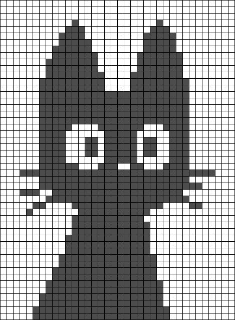 Halloween Crochet Tapestry Pattern, Shark Pixel Art Grid, Pixel Grid Bookmark, Cross Stitch Patterns Easy Pixel Art, Easy Pixel Grid Crochet, Easy Crochet Alpha Pattern, Crochet Grid Blanket, Alpha Crochet Patterns Easy, Grid Patterns Crochet