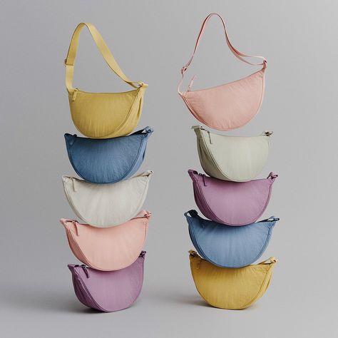 🏆 Exciting News 🏆 We are pleased to inform you that Our Round Mini Shoulder Bag was chosen as THE BAG in @lyst 's prestigious 'The Year in… | Instagram Pastel, Uniqlo Round Mini Shoulder Bag, Uniqlo Bags, Bags Style, Compact Bag, Carpet Bag, Hat Stands, Round Bag, Womens Bags