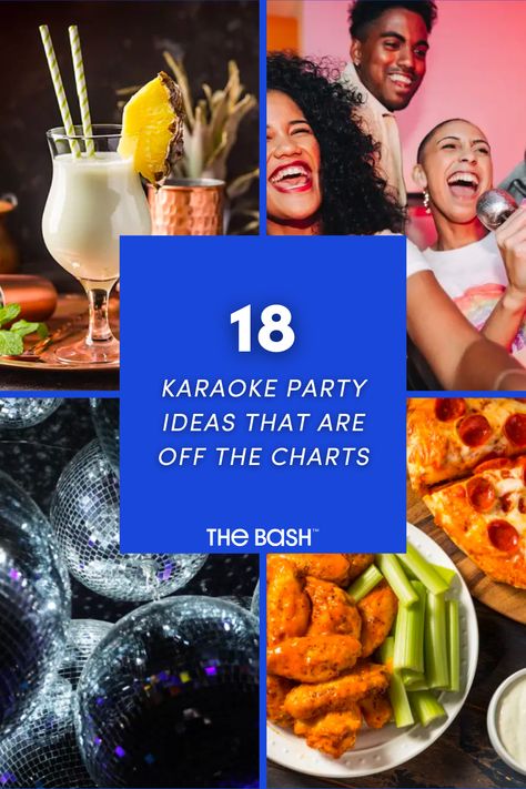 What better way to get friends and family together than with a good old-fashioned sing-along?🎤Find more Karaoke Party Ideas by clicking here! 🎉 #thebash #karaoke #karaokeparty #karaokepartyideas #karaokesongs #karaoketheme #karaokeparty #karaokedj #karaokedjpartyideas #karaokedjtheme #karaokesongideas #songideas #danceparty #dancetheme #danceparty #singalong #singalongparty #rockstartheme #rockstarparty #partyideas #partythemes #karaokedrinks #partydrinks #karaokepartythemes #localkaraoke Karaoke Food Ideas, Karaoke Party Snacks, Karaoke Decorations Party Ideas, How To Host A Karaoke Party, Karaoke Party Food Ideas, Karaoke Party Outfit Ideas, Karaoke Set Up, Karaoke Themed Birthday Party, Karaoke Night Ideas