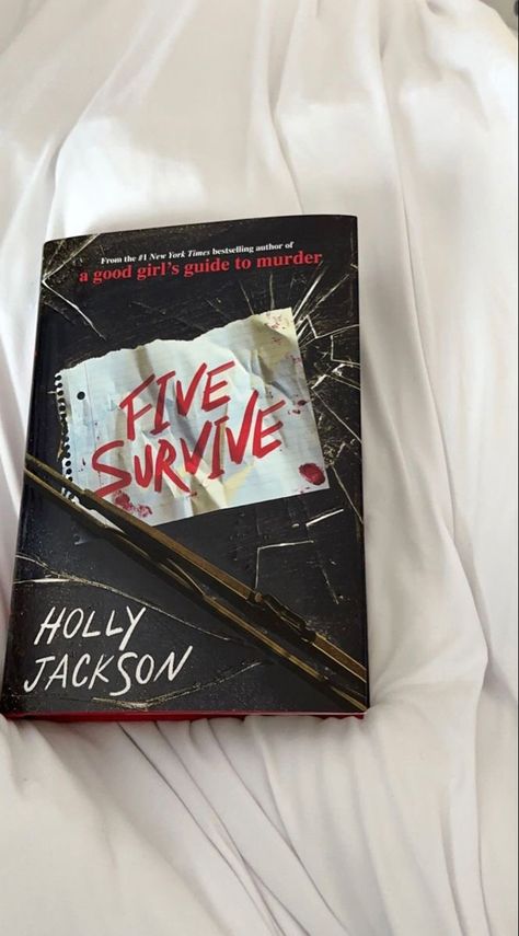 Cheat Sheet Book Cover, Aesthetic Book Collection, Five Survive Holly Jackson Characters, Five Survive Book Aesthetic, Books Mystery Thrillers, 5 Survive Holly Jackson, Five Survive Aesthetic Book, Thriller Book Aesthetic, Holly Jackson Books Aesthetic