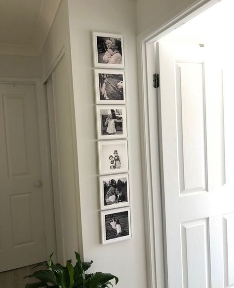 Mixtiles on Instagram: “No wall, no matter the shape or size, goes unloved!  Thanks to @sam_j_reddy for this photo!” Mixtiles Photo Wall, Mix Tile Photo Wall Ideas, Hallway Photo Wall, Family Photos Wall Decor, Small Bedroom Hacks, Family Pictures On Wall, Small Staircase, Staircase Wall Decor, Photo Wall Display