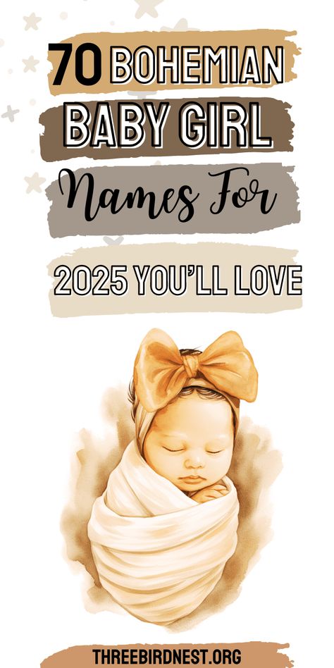 Bohemian girl names for 2025-Discover the enchanting world of bohemian baby names for 2025! Explore a curated list of 70 unique and whimsical girl names, blending celestial allure, nature-inspired charm, and timeless elegance.
Boho baby girl names, bohemian girl names 2025, new girl names 2025. popular names for 2025. Nature, Bohemian Baby Names, Bohemian Names, Boring Girl, Girls Names Vintage, List Of Girls Names, Unique Girl Names, Baby Girl Name, Edgy Girls