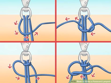 Paracord Projects Tutorials, Teen Birthday Gifts, Duct Tape Wallets, Lanyard Tutorial, Lanyard Knot, Paracord Bracelet Instructions, Knot Keychain, Paracord Projects Diy, Duct Tape Flowers