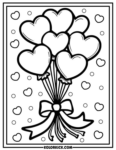 Love Heart Coloring Pages - (100% Free Printable PDFs) Heart Coloring Pages Free Printable, Coloring Pages Heart, Hearts Coloring Pages, Heart Coloring Page, Ice Cream Coloring Pages, Coloring Pages For Teenagers, Heart Doodle, Kitty Coloring, Heart Coloring Pages