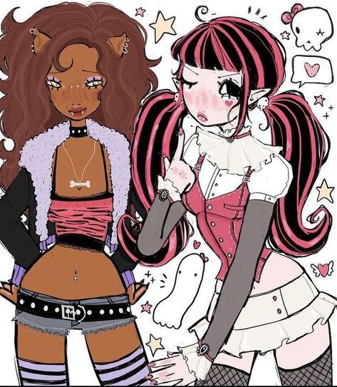 art
picklegrl
drawing
cake
cute
kawaii
cool
aesthetic 
inspo
monster high
draculaura
clawdeen Princess Drawing Reference, Arte Monster High, Piskel Art, Arte Peculiar, Personajes Monster High, Indie Drawings, Monster High Art, Swag Art, Grunge Art