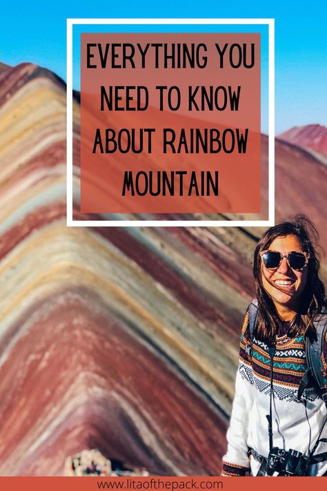 Find out when to go to Rainbow Mountain, what to pack for Rainbow Mountain, which tour to book for Rainbow Mountain, and how to prepare for Rainbow Mountain. #rainbowmountain #cusco Peru, South America Destinations, Rainbow Mountain Peru, Rainbow Mountains Peru, Peru Trip, America Trip, About Rainbow, Mountain Hike, Rainbow Mountain