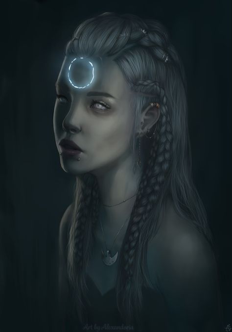 Forgetting, Sandra Hansen on ArtStation at https://www.artstation.com/artwork/WVxzy Lunar Sorcerer Art, Seer Fantasy Art, Dnd Lunar Sorcerer, Lunar Sorcerer Dnd, Lunar Sorcerer, Oracle Character, Elf Female, Personaje Fantasy, Portrait Female