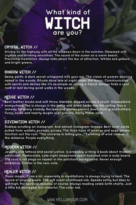 Which Witch? I'm a combo of a Hedge witch and Shadow witch. Love the forest & nature in general Shadow Witch, Which Witch, Eclectic Witch, Wiccan Witch, Magick Spells, Witchcraft For Beginners, Wiccan Spell Book, Hedge Witch, Witch Spell