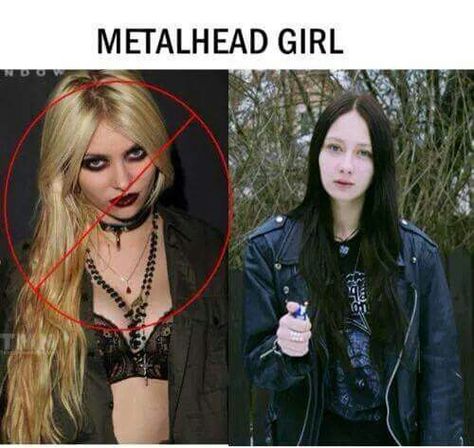 Me Humour, Metalhead Women, Lup Singuratic, Metal Meme, Gracious Quotes, Metalhead Girl, Black Metal Girl, Metal Girls, Jennifer Grey