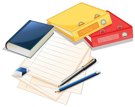 Pile of papers and files | Free Vector #Freepik #freevector #book-clipart #eraser #cartoon-book #cartoon-svg Eraser Cartoon, Exam Wallpaper, Pile Of Papers, Cartoon Book, Book Clipart, Notes Creative, Classroom Accessories, Book Cartoon, Creative Desks