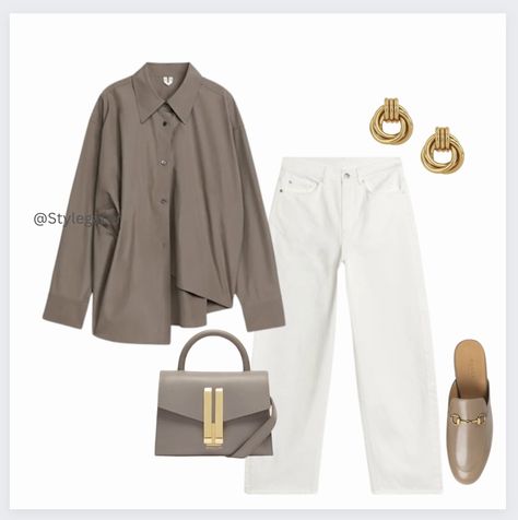 Taupe Purse Outfit, Taupe Outfit, Fall Lunch, Taupe Purse, Outfit Suggestions, Navy Midi Skirt, Purse Outfit, Seasonal Color Analysis, Butter Yellow