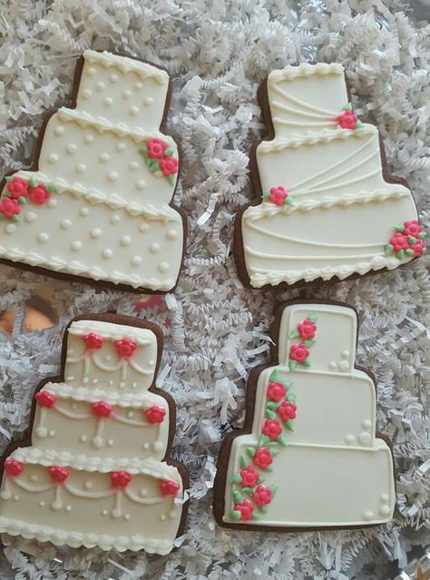 Wedding Cookies Decorated, Wedding Shower Cookies, Bridal Cookies, Wedding Cake Cookies, Mini Wedding Cakes, Cookie Images, Chocolate Chip Cookie Cake, Bridal Shower Cookies, Cookie Cake Recipe