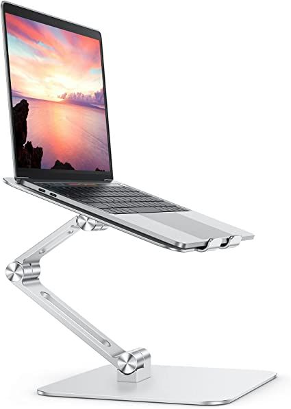 Laptop Table Ideas, Macbook Computer, Adjustable Laptop Stand, Laptop Riser, Heat Vents, Computer Stand, Electronic Organization, Macbook Laptop, Apple Laptop