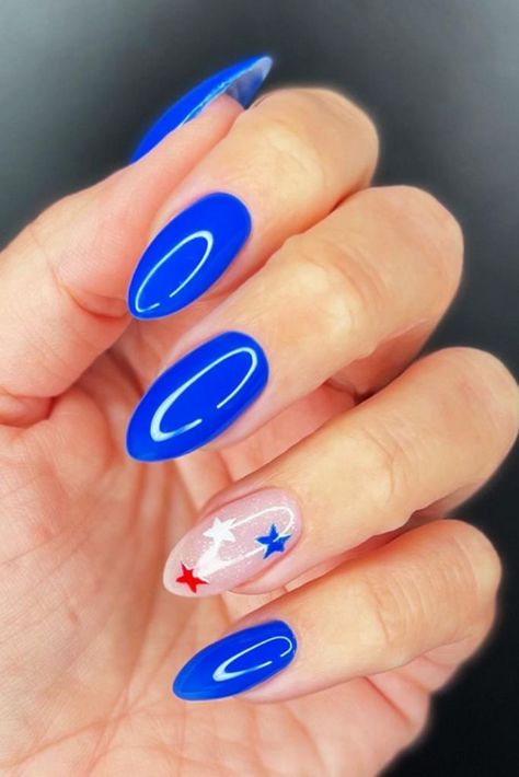 July 4th Nails Designs, Patriotic Nails Design, Usa Nails, Patriotic Nails, Fourth Of July Nails, Summery Nails, 4th Of July Nails, Her Nails, July Nails