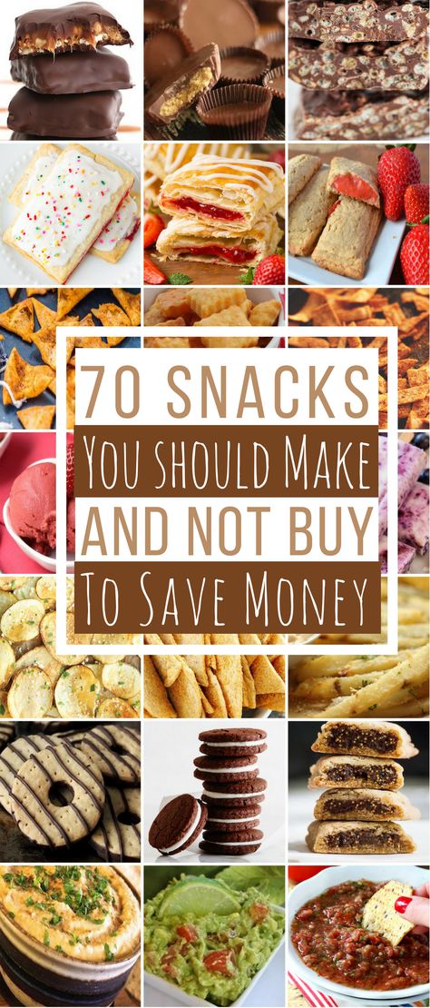 Make Instead Of Buying, Homemade Snacks Recipes, Store Bought Snack, Homemade Pantry, Diy Snacks, Snacks To Make, Deilig Mat, Snacks Für Party, Homemade Snacks