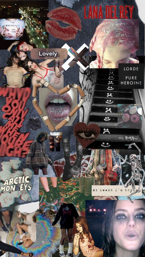 Indie sleeze from someone who lived through it 😕 #indiesleaze #tumblr Collage, Lorde, Tumblr, Lana Del Rey, Indie Sleeze, Cute Outfits, Pure Products