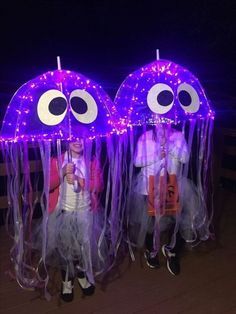 Veselý Halloween, Jellyfish Costume, Homemade Halloween Costumes, Easy Halloween Crafts, Homemade Halloween, Fantasias Halloween, Fete Halloween, Halloween Crafts For Kids, Halloween 2020