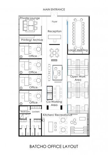 Coworking Office Layout, Commercial Floor Plans Office Buildings, Small Offices Plans Layout, Offices Plans Architecture, Office Interior Design Plan Layout, Small Corporate Office Design Layout, Office Building Floor Plan Layout, Office Plans Layout, Open Office Layout Plan