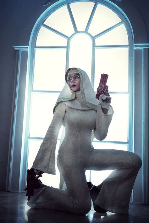 Bayonetta Nun Outfit, Bayonetta Inspired Outfit, Bayonetta Nun, Bayonetta Oc, Bayonetta Cosplay, Nun Cosplay, Nun Outfit, Rin Cosplay, Cosplay Inspiration